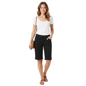 Dolce & Gabanna Black Cuffed Bermuda Shorts Sustainable Cotton Size 46/10